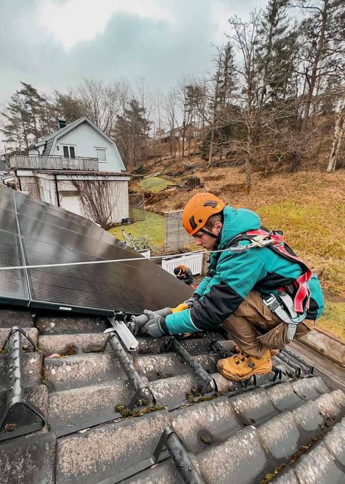 Montering av solpaneler